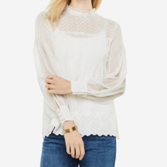 Sheer Chiffon Blouse - Picture 2 of 3